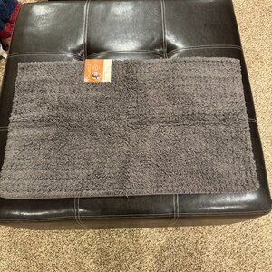 NEW Beautiful Home Cotton Bath Rug by Drew Barrymore 20”x34" - Charcoal Gray